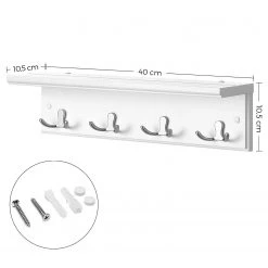 Loftscape Porte-manteau mural Westerland - Blanc / Argenté -Vestiaires Soldes 1000355191 220608 500 SKETCH DETAILS P000000001000355191 sketch