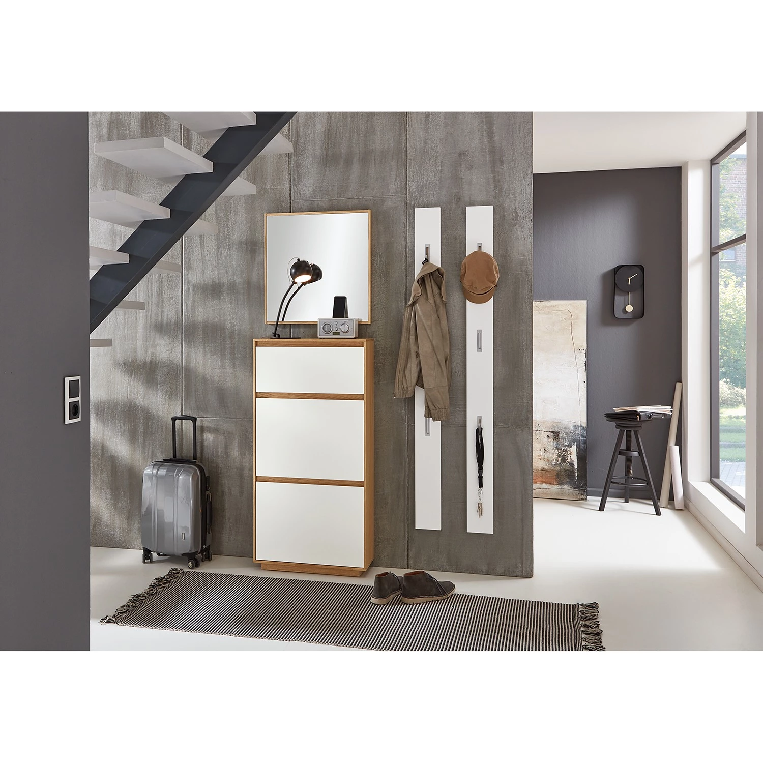 Voss Porte-manteau mural V100 VI - Blanc 2 Voss Porte-manteau mural V100 VI - Blanc – Image 2