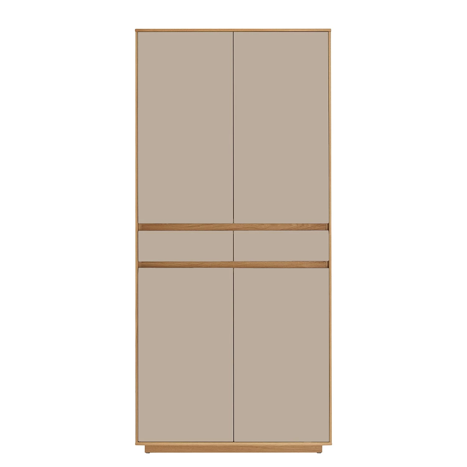 Voss Armoire à chaussures V100 - Partiellement en chêne massif - Taupe 4 Voss Armoire à chaussures V100 - Partiellement en chêne massif - Taupe – Image 4