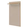 Voss Porte-manteau mural V100 II - Placage en bois véritable / Métal - Taupe - Largeur : 83 cm