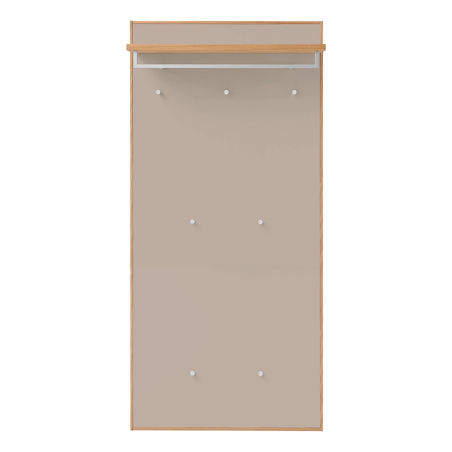 Voss Porte-manteau mural V100 II - Placage en bois véritable / Métal - Taupe - Largeur : 83 cm 3 Voss Porte-manteau mural V100 II - Placage en bois véritable / Métal - Taupe - Largeur : 83 cm – Image 3
