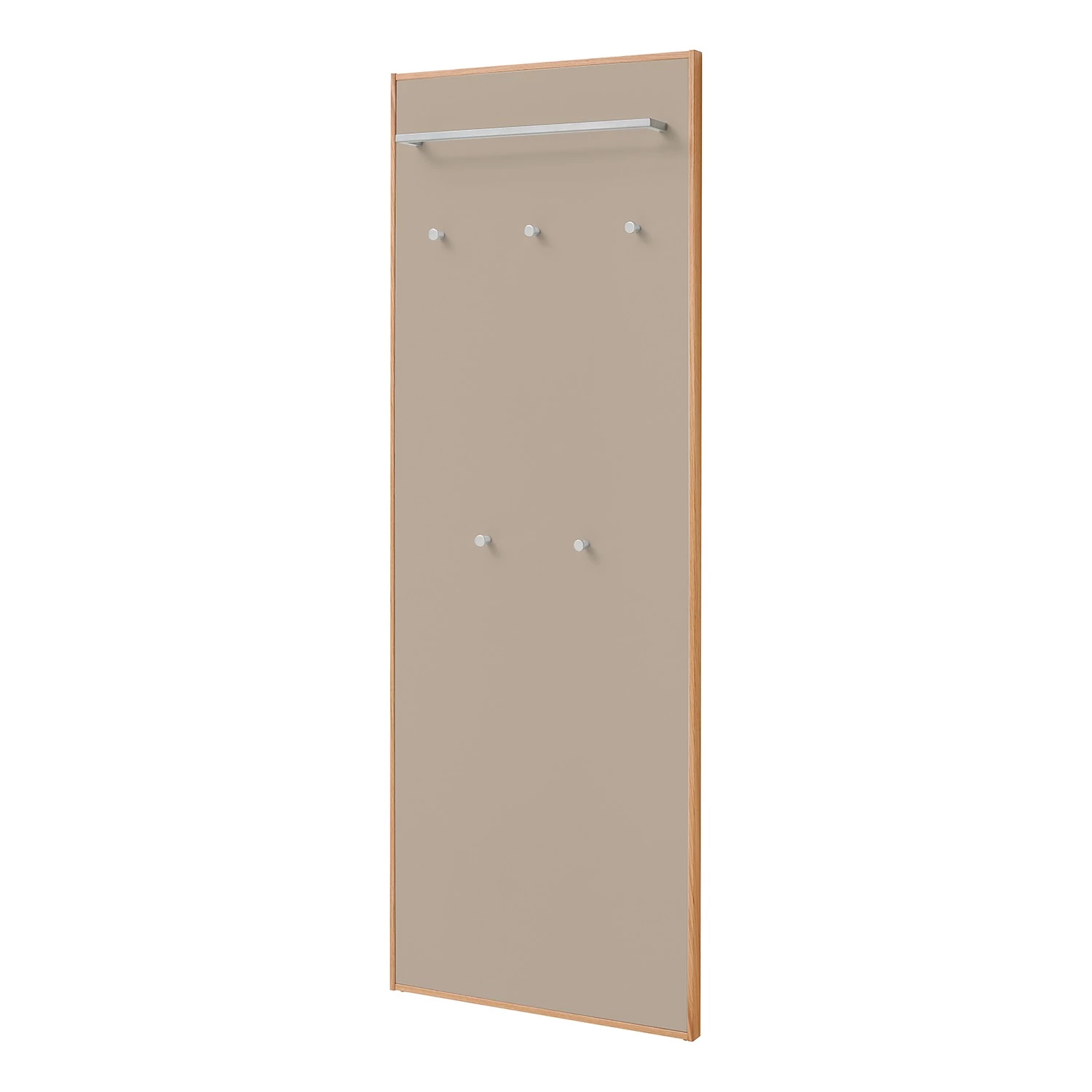 Voss Porte-manteau mural V100 I - Placage en bois véritable / Métal - Taupe 1 Voss Porte-manteau mural V100 I - Placage en bois véritable / Métal - Taupe