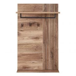 Loftscape Porte-manteaux mural Rouze - Imitation chêne rustique argenté