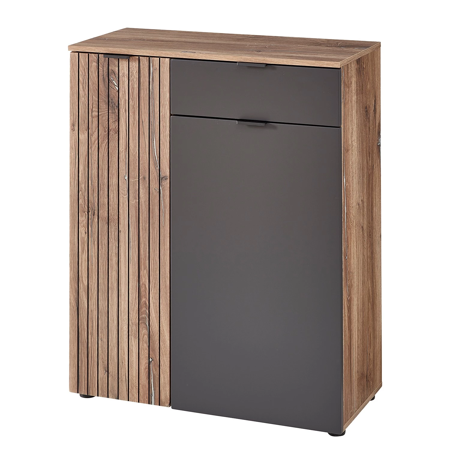 Loftscape Meubles à chaussures Rouze - Imitation chêne rustique argenté / Gris mat 1 Loftscape Meubles à chaussures Rouze - Imitation chêne rustique argenté / Gris mat