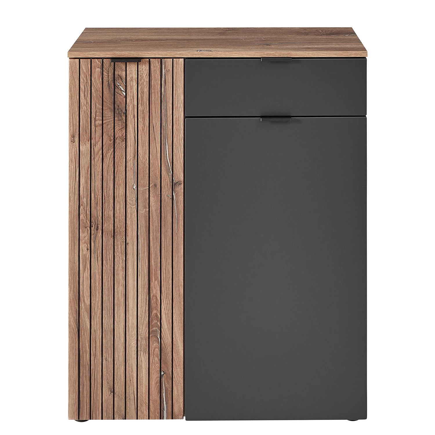 Loftscape Meubles à chaussures Rouze - Imitation chêne rustique argenté / Gris mat 4 Loftscape Meubles à chaussures Rouze - Imitation chêne rustique argenté / Gris mat – Image 4