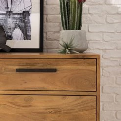 Ars manufacti Meuble à chaussures Woodson - Acacia massif / Métal - Acacia Marron clair -Vestiaires Soldes 1000361860 220624 034 DETAILS P000000001000361860