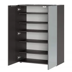 Germania Meuble à chaussures Genova - Verre - Gris argenté / Graphite -Vestiaires Soldes 1000363572 220705 030 DETAILS P000000001000363572