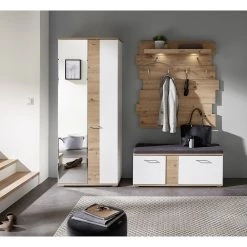 Maison Belfort Porte-manteau mural Nizao - Imitation chêne artisan 7 Maison Belfort Porte-manteau mural Nizao - Imitation chêne artisan -Vestiaires Soldes 1000363578 220713 021 MOOD DETAILS P000000001000363578 mood