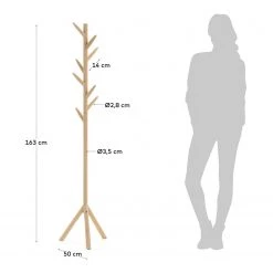 Naturoo Porte-manteau Mutare - Hêtre massif -Vestiaires Soldes 1000363965 220714 500 SKETCH DETAILS P000000001000363965 sketch