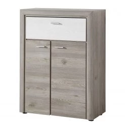 Loftscape Meuble à chaussures Kisbey - Imitation chêne argenté / Imitation mélèze