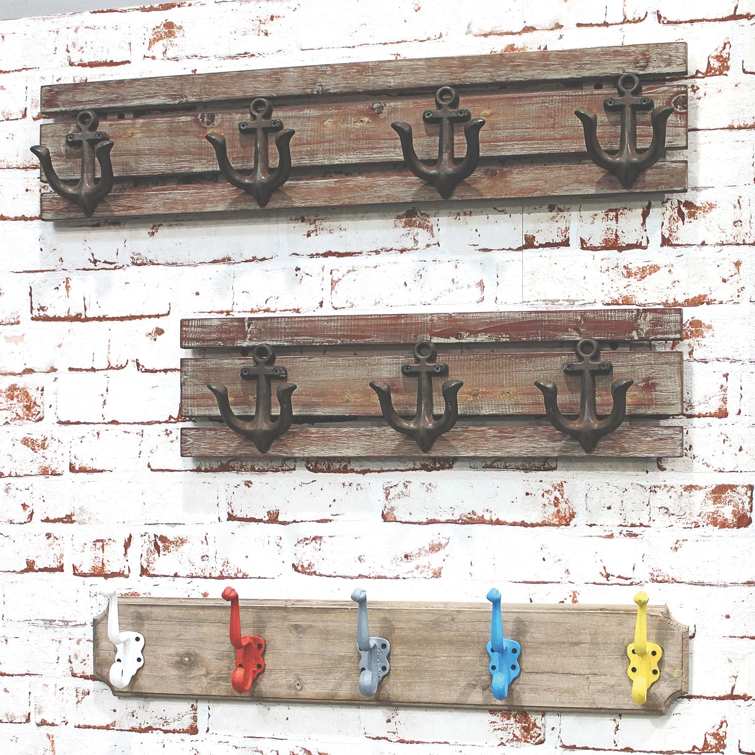 Home Design Porte-manteaux mural Mia II - Sapin massif 3 Home Design Porte-manteaux mural Mia II - Sapin massif – Image 3