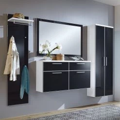 Voss Panneau porte-manteaux Alavere III - Anthracite / Blanc - Largeur : 42 cm 7 Voss Panneau porte-manteaux Alavere III - Anthracite / Blanc - Largeur : 42 cm -Vestiaires Soldes garderobenpaneel alavere iii anthrazit weiss 3757648