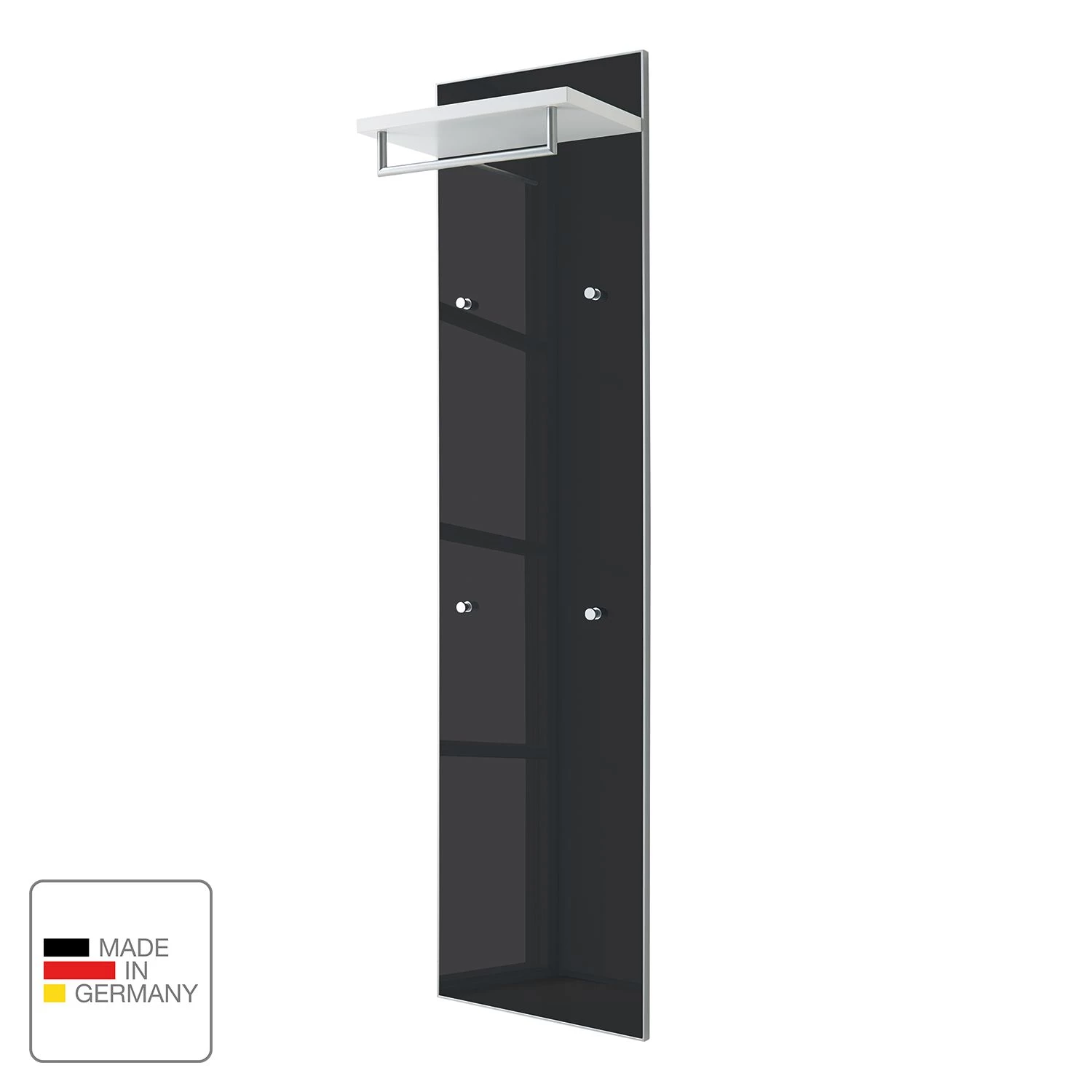 Voss Panneau porte-manteaux Alavere III - Anthracite / Blanc - Largeur : 42 cm 2 Voss Panneau porte-manteaux Alavere III - Anthracite / Blanc - Largeur : 42 cm – Image 2