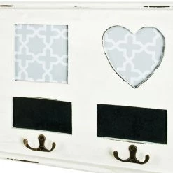 Home Design Porte-manteaux mural Emma - Partiellement en sapin massif - Blanc vintage / Noir - Largeur : 63 cm 5 Home Design Porte-manteaux mural Emma - Partiellement en sapin massif - Blanc vintage / Noir - Largeur : 63 cm -Vestiaires Soldes garderobenpaneel emma tanne teilmassiv vintage weiss schwarz 63 cm 4339776