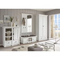 Maison Belfort Panneau porte-manteaux Geestland - Imitation pin blanc -Vestiaires Soldes garderobenpaneel geestland pinie weiss dekor 4486412