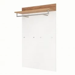 Germania Panneau portemanteau Nerola - Blanc / Imitation chêne de Navarre