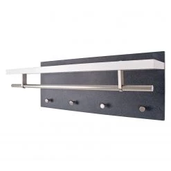 Home Design Porte-manteaux mural Plitka - Imitation granite / Blanc