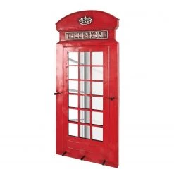 Home Design Porte-manteaux mural Scott - Métal - Rouge