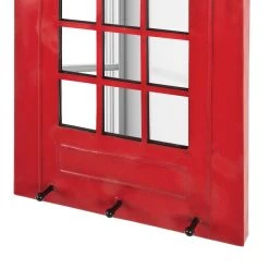 Home Design Porte-manteaux mural Scott - Métal - Rouge -Vestiaires Soldes garderobenpaneel scott metall rot 4339992