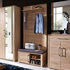 Fredriks Panneau portemanteau Silkeborg - Imitation chêne -Vestiaires Soldes garderobenpaneel silkeborg eiche dekor 1428283