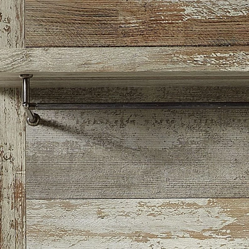 Red Living Panneau porte-manteaux Tapara II - Marron / Gris 4 Red Living Panneau porte-manteaux Tapara II - Marron / Gris – Image 4