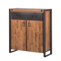 Ars manufacti Armoire à chaussures Manchester - Acacia massif / Métal