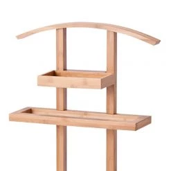 Zeller Valet de nuit Newark - Bambou verni -Vestiaires Soldes herrendiener newark bambus lackiert 300459