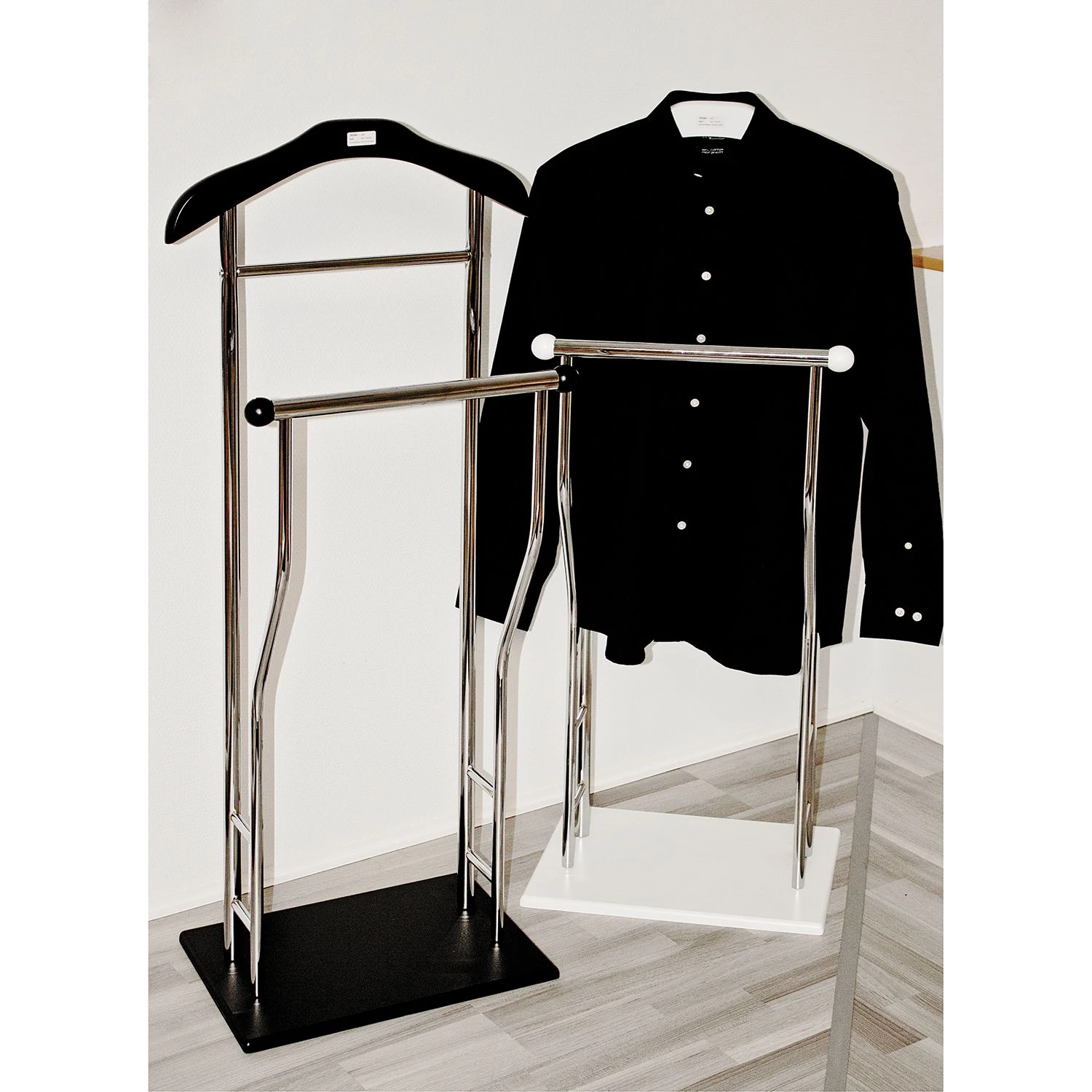 Home Design Valet de chambre Ralf - Tubes en acier - Noir 2 Home Design Valet de chambre Ralf - Tubes en acier - Noir – Image 2