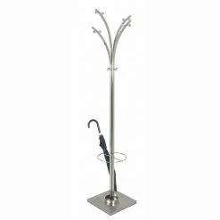 Home Design Portant à vêtements Bronxdale - Acier brossé