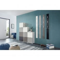 Germania Meuble à chaussures Colorado - Hauteur : 132 cm -Vestiaires Soldes klappe colorado dunkelgrau 4054676