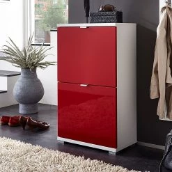 Germania Porte abattante Colorado - Rouge brillant -Vestiaires Soldes klappe colorado hochglanz rot 523165