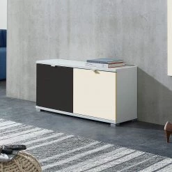 Germania Porte abattante Colorado Matt - Noir mat -Vestiaires Soldes klapptuer colorado matt schwarz 4196616