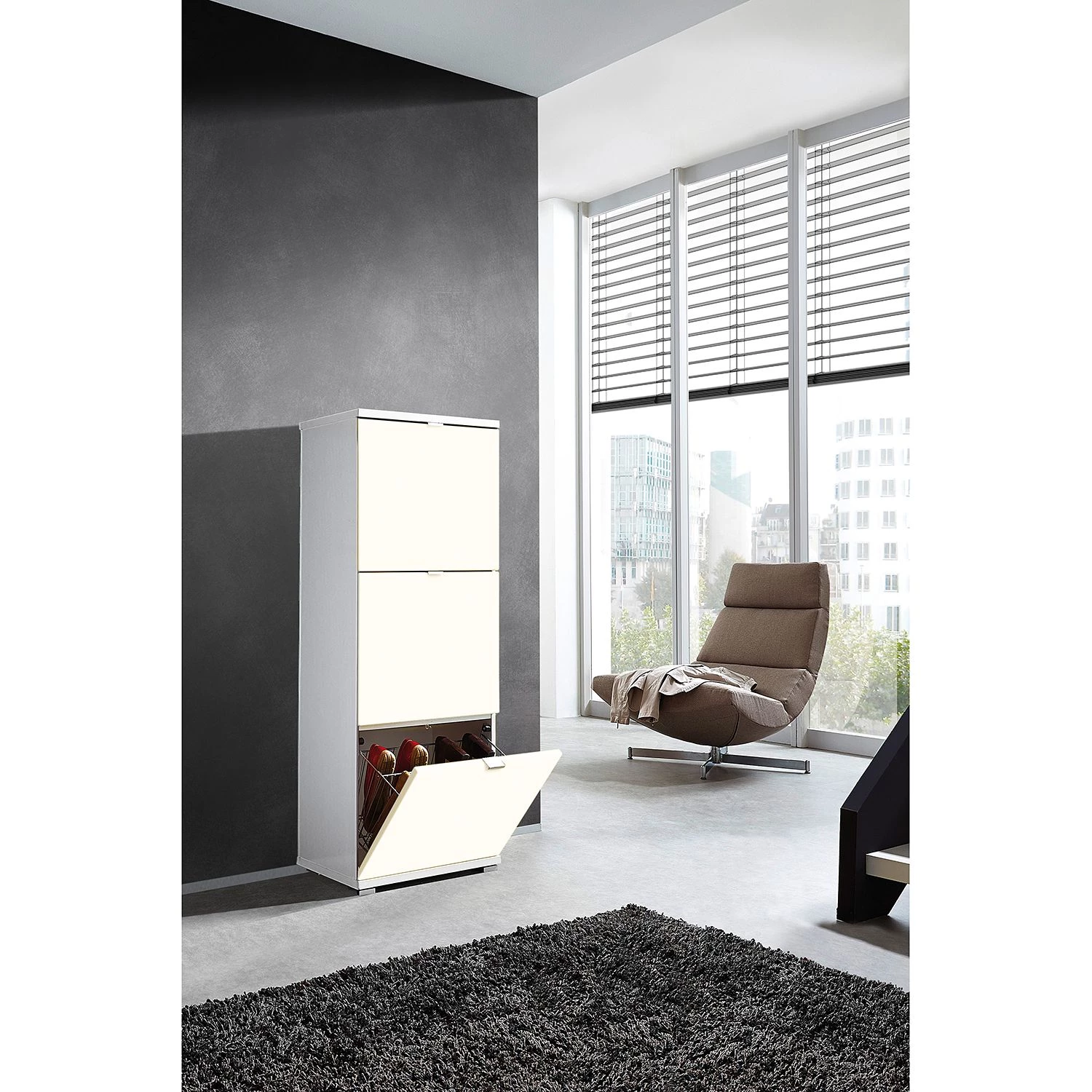 Germania Porte abattante Colorado Matt - Vanille mat 2 Germania Porte abattante Colorado Matt - Vanille mat – Image 2