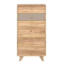 Germania Meuble à chaussures Calvi - Imitation chêne de Navarra / Gris minéral -Vestiaires Soldes schuhkipper calvi eiche navarra dekor steingrau 4254004