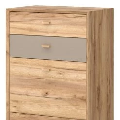 Germania Meuble à chaussures Calvi - Imitation chêne de Navarra / Gris minéral -Vestiaires Soldes schuhkipper calvi eiche navarra dekor steingrau 4254024