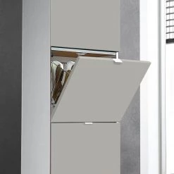 Germania Meuble à chaussures Colorado Matt - Sable mat -Vestiaires Soldes schuhkipper colorado matt hellgrau weiss 4053220