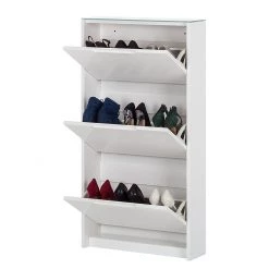 Fredriks Meuble à chaussures Glaze III - Hauteur : 120 cm -Vestiaires Soldes schuhkipper glaze iii hochglanz weiss 364905