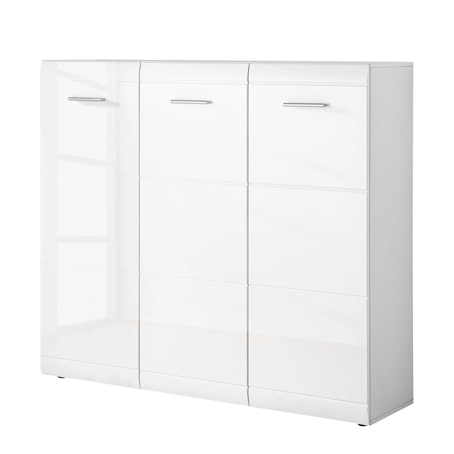 Germania Meubles à chaussures Adana - Blanc brillant - 134 cm 1 Germania Meubles à chaussures Adana - Blanc brillant - 134 cm