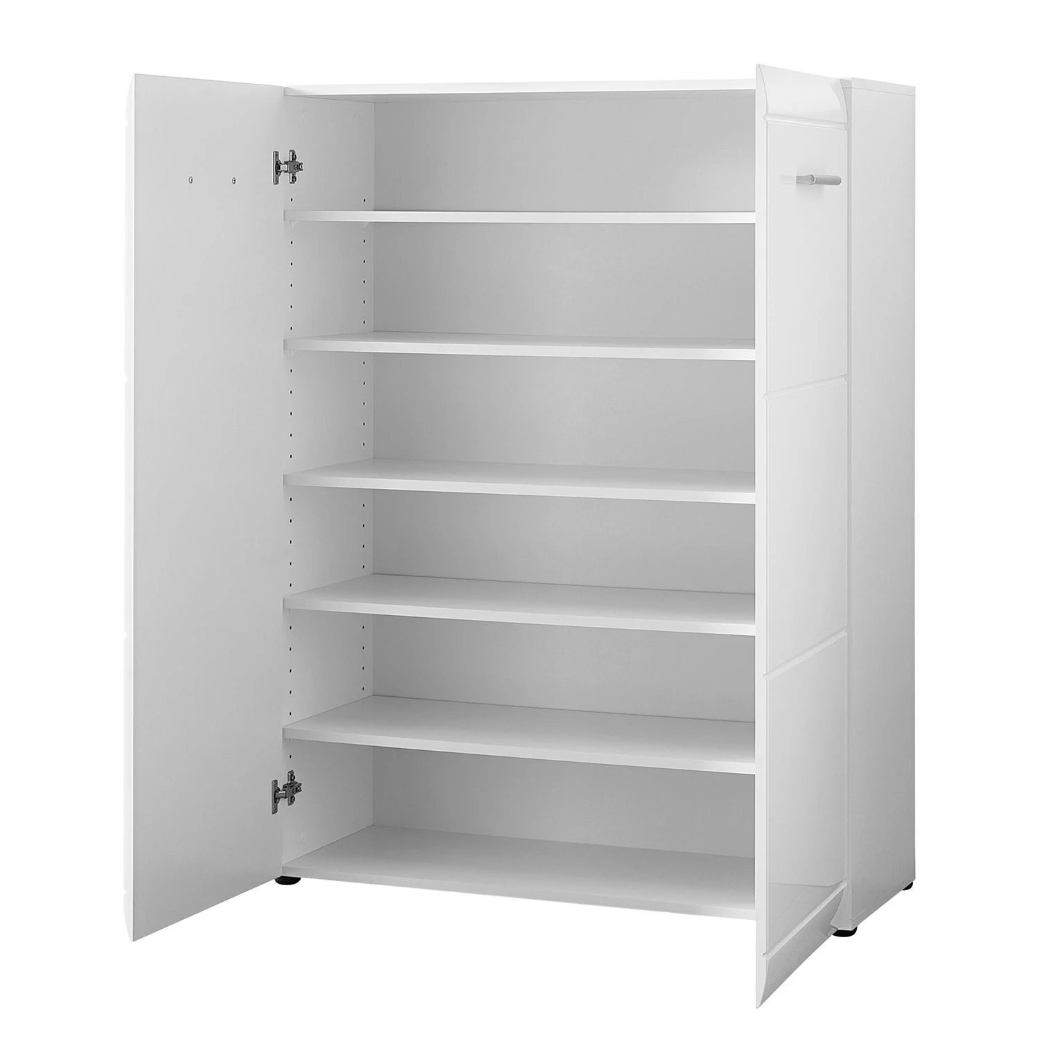 Germania Meubles à chaussures Adana - Blanc brillant 3 Germania Meubles à chaussures Adana - Blanc brillant – Image 3