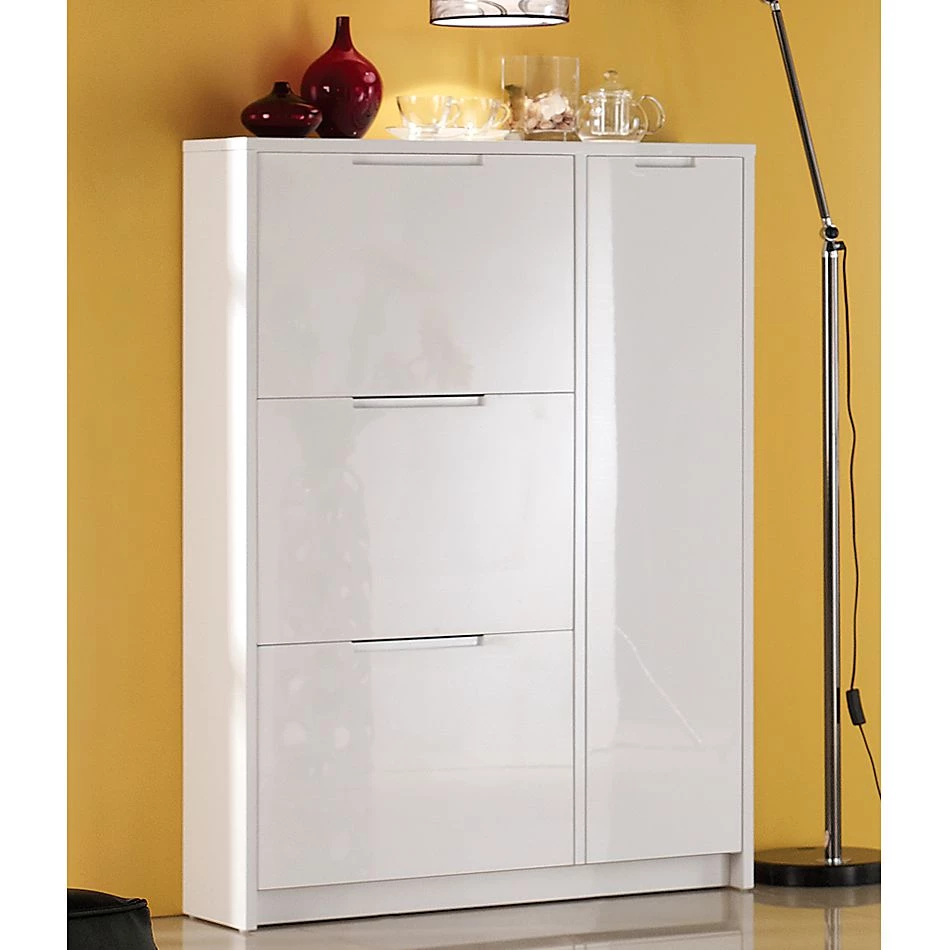 Fredriks Meuble à chaussures Glaze - Blanc brillant 6 Fredriks Meuble à chaussures Glaze - Blanc brillant – Image 6