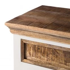 Maison Belfort Meuble à chaussures Newhaven - Manguier partiellement massif - Manguier / Blanc -Vestiaires Soldes schuhkommode newhaven mango teilmassiv mango weiss 5042964