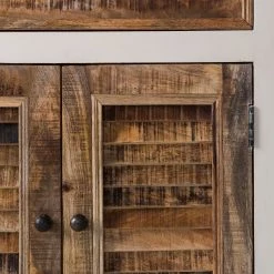 Maison Belfort Meuble à chaussures Newhaven - Manguier partiellement massif - Manguier / Blanc -Vestiaires Soldes schuhkommode newhaven mango teilmassiv mango weiss 5042980