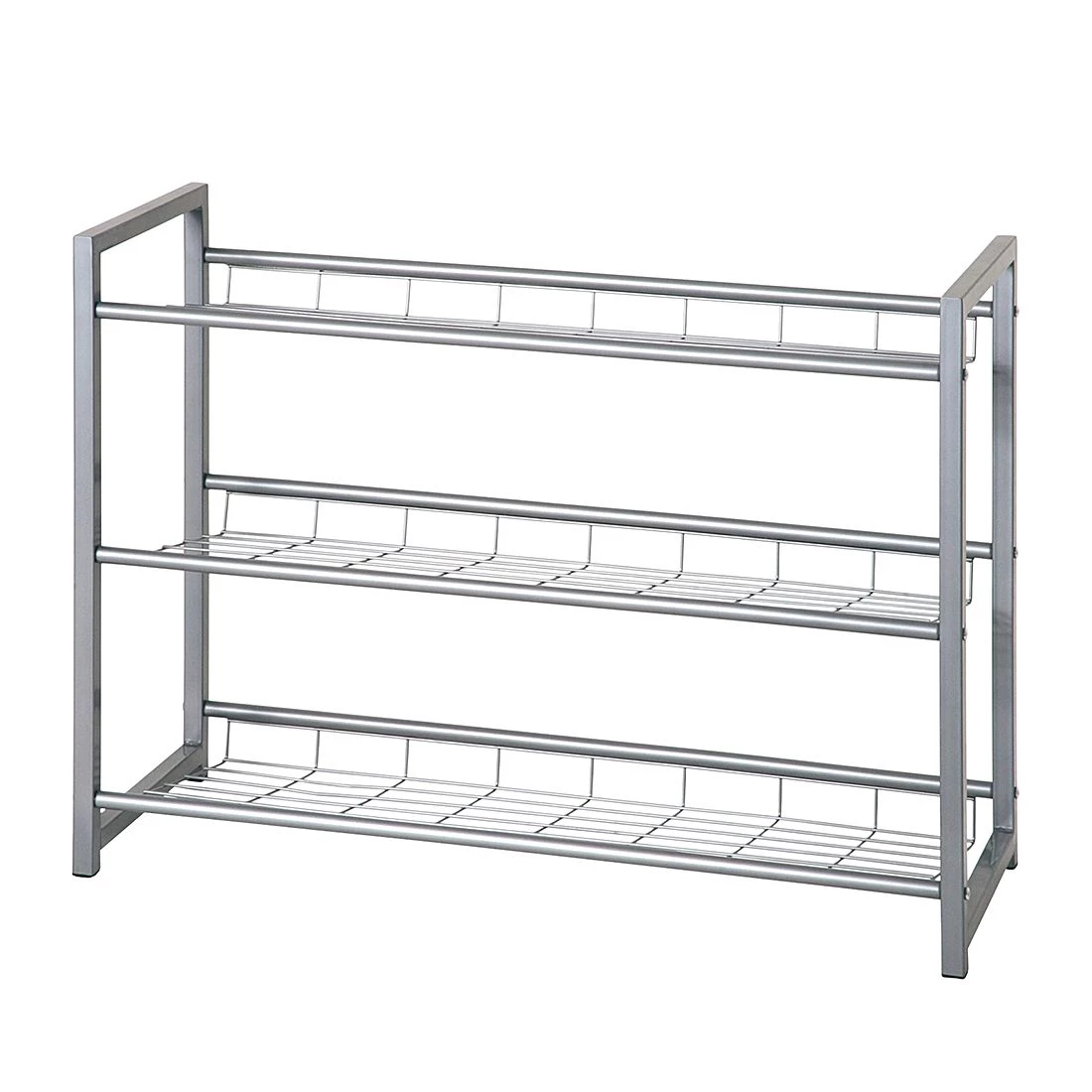 Home Design Meuble à chaussures Kelowna II - Acier - Couleur aluminium 1 Home Design Meuble à chaussures Kelowna II - Acier - Couleur aluminium