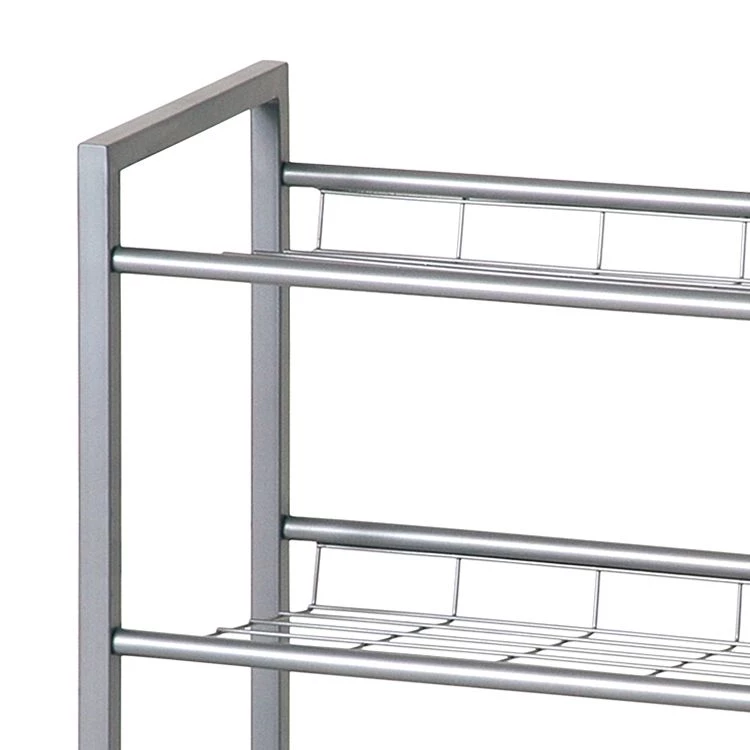 Home Design Meuble à chaussures Kelowna II - Acier - Couleur aluminium 2 Home Design Meuble à chaussures Kelowna II - Acier - Couleur aluminium – Image 2