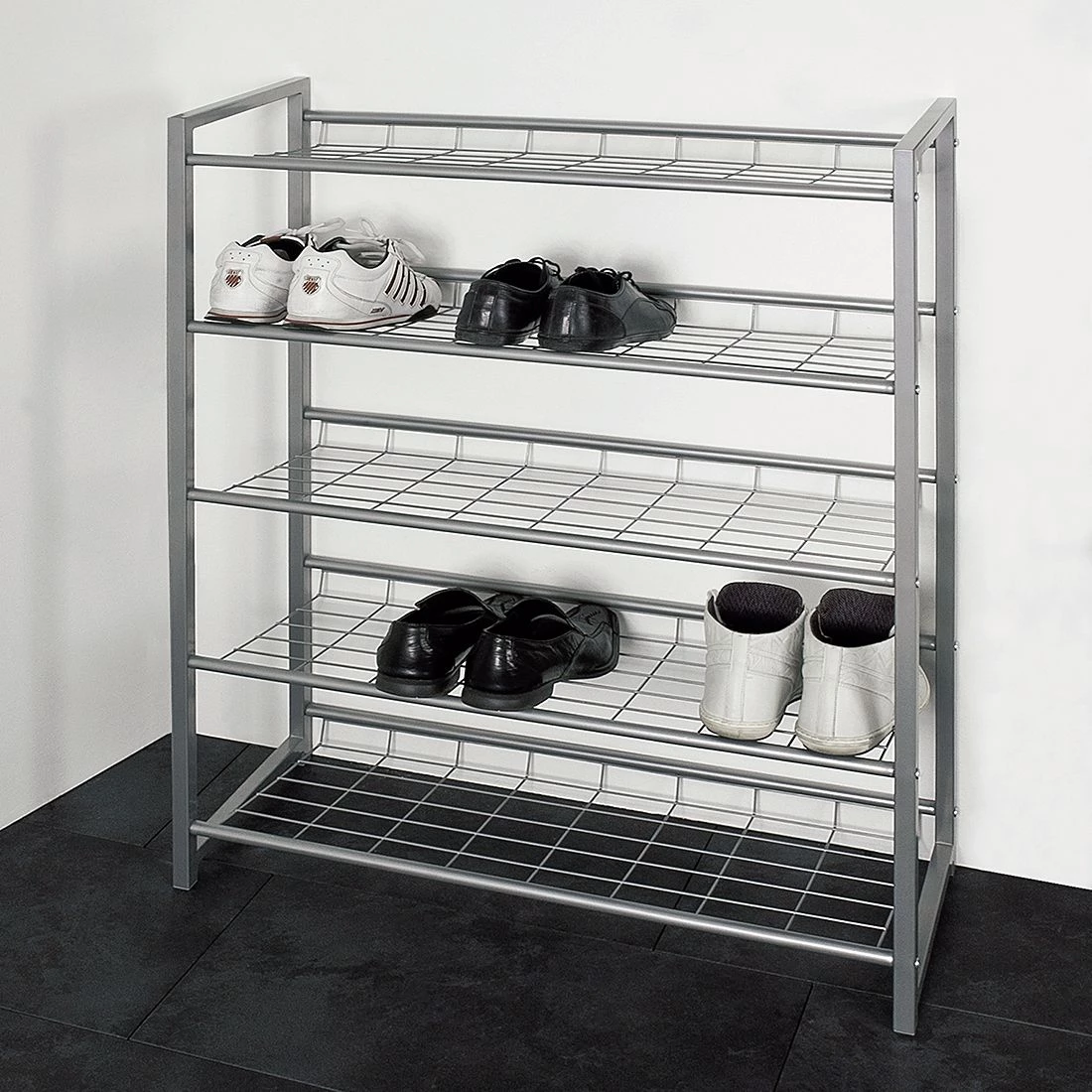 Home Design Meuble à chaussures Kelowna III - Couleur aluminium 3 Home Design Meuble à chaussures Kelowna III - Couleur aluminium – Image 3