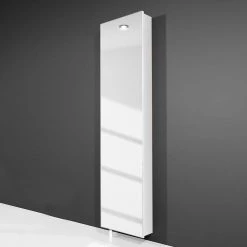 Germania Meuble à chaussures Boston - Blanc -Vestiaires Soldes schuhschrank boston mit spiegel weiss 4947100