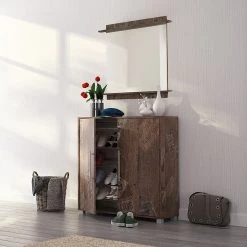 Vestiaires Soldes -Vestiaires Soldes schuhschrank claudette i eiche panama dekor 1159698