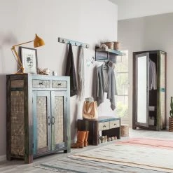 Wolf-Möbel Armoire à chaussures Goa - Manguier marron foncé -Vestiaires Soldes schuhschrank goa braun 4357436