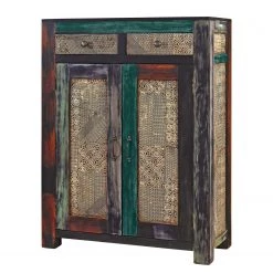 Wolf-Möbel Armoire à chaussures Goa - Manguier marron foncé