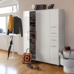 Schildmeyer Meuble à chaussures Pisa III - Blanc -Vestiaires Soldes schuhschrank goliath weiss 495972